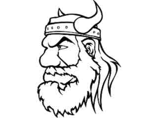  Viking Head 3_ M B 1 Decal Proportional