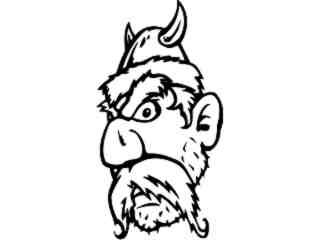  Viking Head 4_ M B 1 Decal Proportional