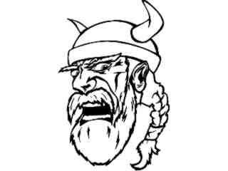  Viking Head_ M B 1 Decal Proportional