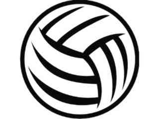  Volleyball Decal Proportional