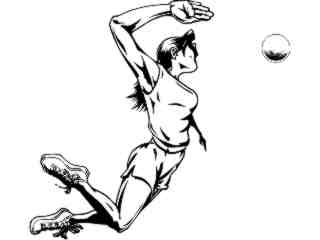  Volleyball Serve 2_ M B 1 Decal Proportional