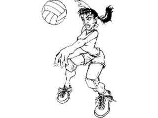  Volleyball Tap_ M B 1_ D T L Decal Proportional