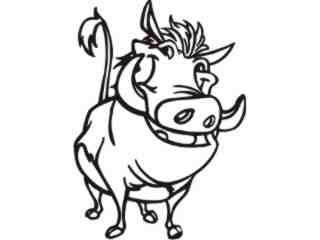  Wart Hog Disney Decal Proportional
