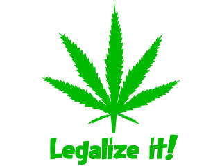  Weed Legalize It Marijuana Decal Proportional