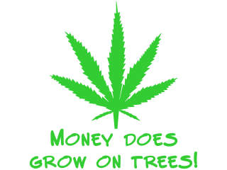  Weed Money Tree Decal Proportional