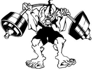  Weightlifter Bench Press Too Much_ M B 1 Decal Proportional