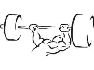  Weightlifter Bench Press_ M B 1 Decal Proportional