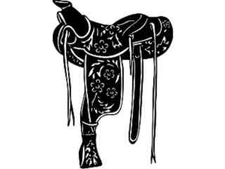  Western Saddle_ 1 3 4_ V A 1 Decal Proportional