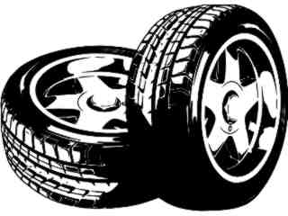  Wheels Rims Decal Proportional