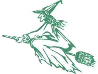  Wicked Witch Decal Proportional