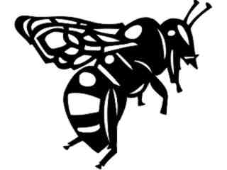  Wild Animals_ Bee_ P A 1 Decal Proportional