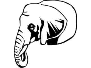  Wild Animals_ Elephant D R_ P A 1 Decal Proportional