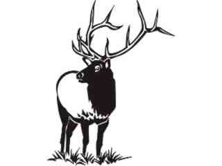  Wild Animals_ Elk_ P A 1 Decal Proportional