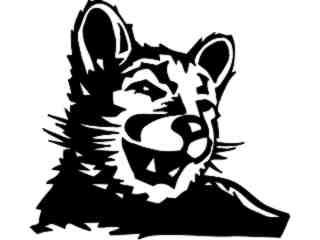  Wild Animals_ Mountain Lion_ P A 1 Decal Proportional