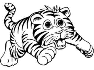  Wild Animals_ Tiger Cub M G_ P A 1 Decal Proportional