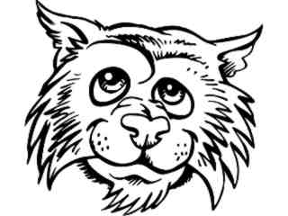  Wild Animals_ Wildcat Casual Head M G_ P A 1 Decal Proportional