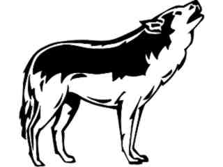  Wild Animals_ Wolf_ P A 1 Decal Proportional