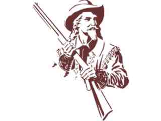  Wild West Man Decal Proportional