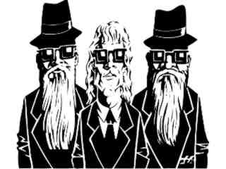  Z Z T O P Decal Proportional