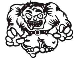  Zombie 3 Decal Proportional