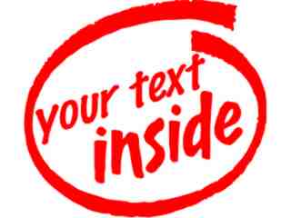 inside_yourtext Decal Proportional