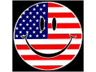  American Smiley Flag C L 1 Decal
