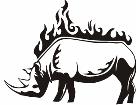  Animal Flames Rhino 0 4 9b A F 1 Decal