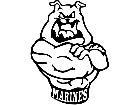  Bulldog Marines Decal