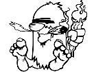  Caveman Smoker Decal