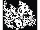  Dice On Fire Decal