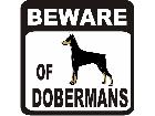  Doberman Beware S G 1 Decal