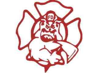  Fire Department Bulldog Decal Proportional