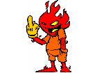  Flame Finger Boy G D 1 Decal