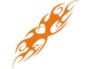  Flames Tribal Style_ 0 7 6 Decal Proportional
