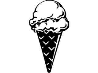  Food Drink_ Ice Cream Cone_ P A 1 Decal Proportional