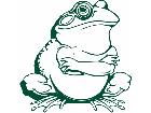  Frog Arms Crossed Decal