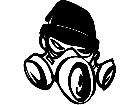  Gas Mask Dude Decal