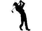  Golf Swing Shadow M B 1 Decal