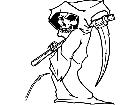  Grim Reaper Pisser Decal