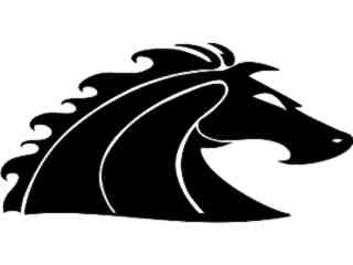  Horse Stang Side_ G D G Decal Proportional