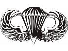  Military Airborn Parachute Decal