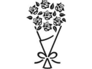  Rose Bouquette Decal Proportional