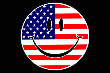 Customize this Smile_USA Flag Decal