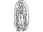  Virgin Mary Guadalupe 1 Decal