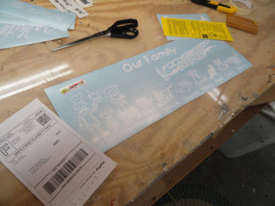 packaing for shipment of decals internationally