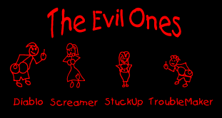 evil ones family sticker