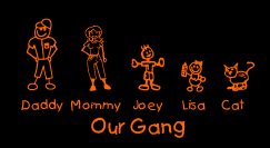 Our Gang Cool Mom family sticker