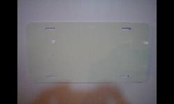 Picture 1 of Item: Plastic Blank License Plate - White Plastic Blank License Plate - White