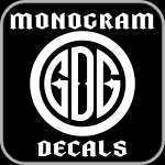 monogram personalized decals